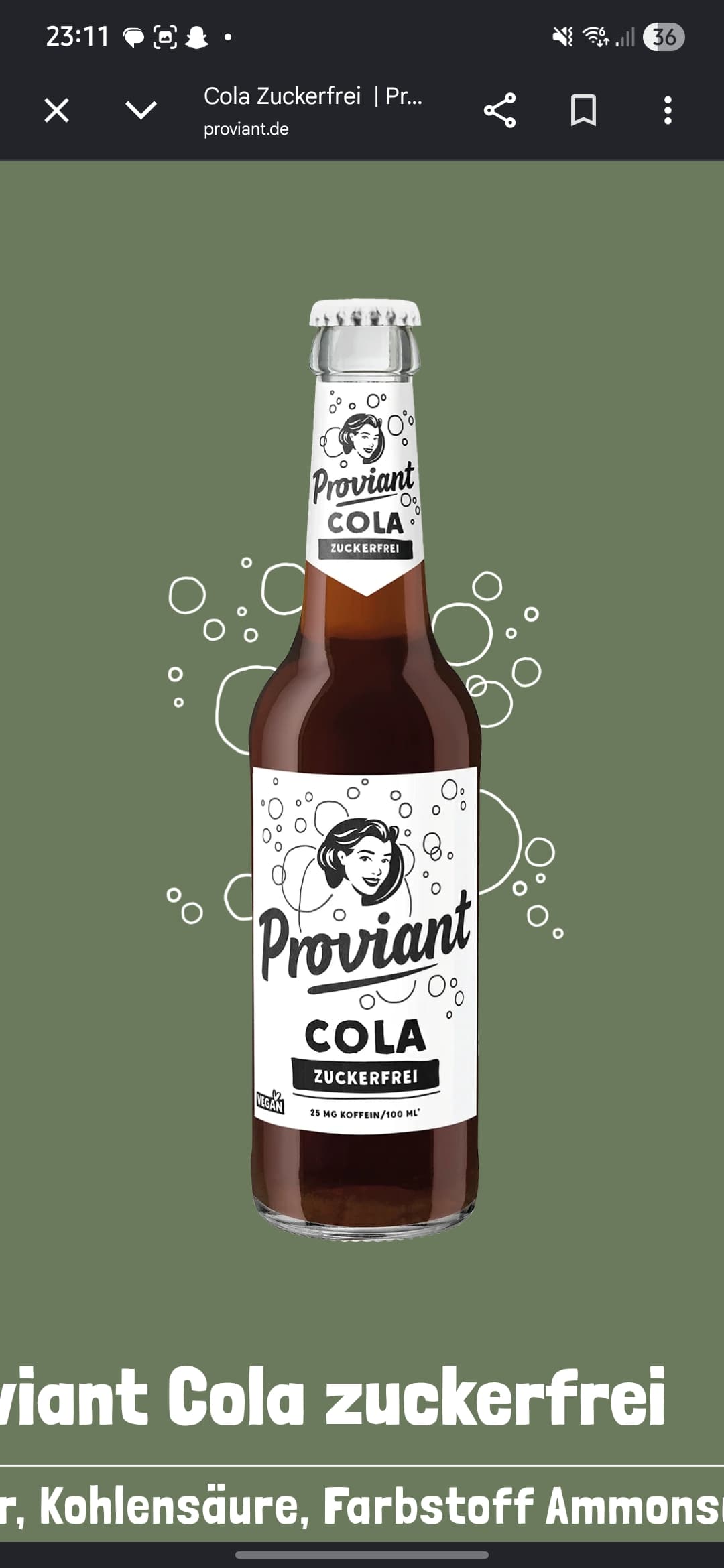 Cola zuckerfrei